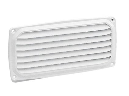 9510 1 plastova vetraci mrizka v bilem provedeni rozmer 206 x 106 mm