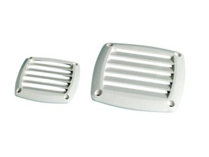 Plastová větrací mřížka v bílém provedení, rozměr 85 x 85 a 125 x 125 mm (Provedení rozměr 125 x 125 mm)