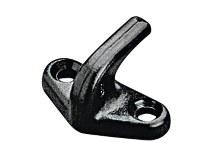 Plastový háček v bílém nebo černém provedení 6 mm (Barva Černá)