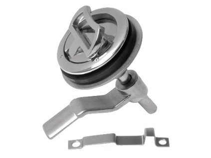 9822 1 nerezovy podlahovy zamek pro otevirani poklopu s integrovanym zameckem prumer 60 mm