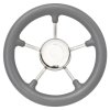 12009 1 sedy polyuretanovy volant s 5 nerezovymi paprsky prumer 28 cm