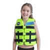 1206 7 detska modra nylonova vesta jobe nylon kids lime green