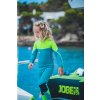 Dlouhý dětský neopren Boston fullsuit 3/2 mm Teal (Velikost 176)