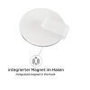 5016 10 magneticky bily hacek silwy clever s bilou podlozkou