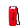 Červený vodotěsný vak přes rameno 5-20 l (Objem 20 litrů)