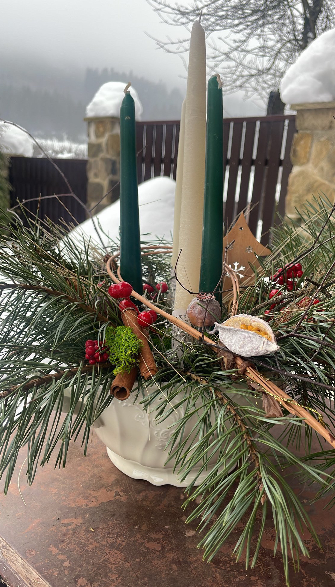 Vianočná ikebana 6.12.2025