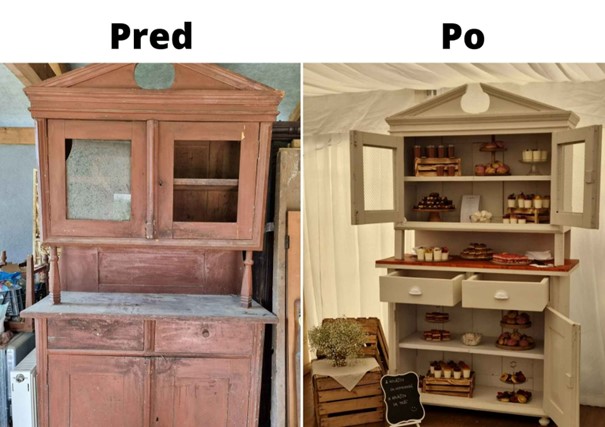 Ako som prerobila starý kredenc na úžasný Candy bar