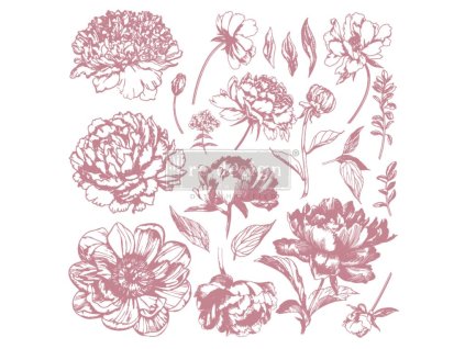 Pečiatka Linear Floral