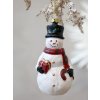 Ozdoba snehuliak 11,5 cm