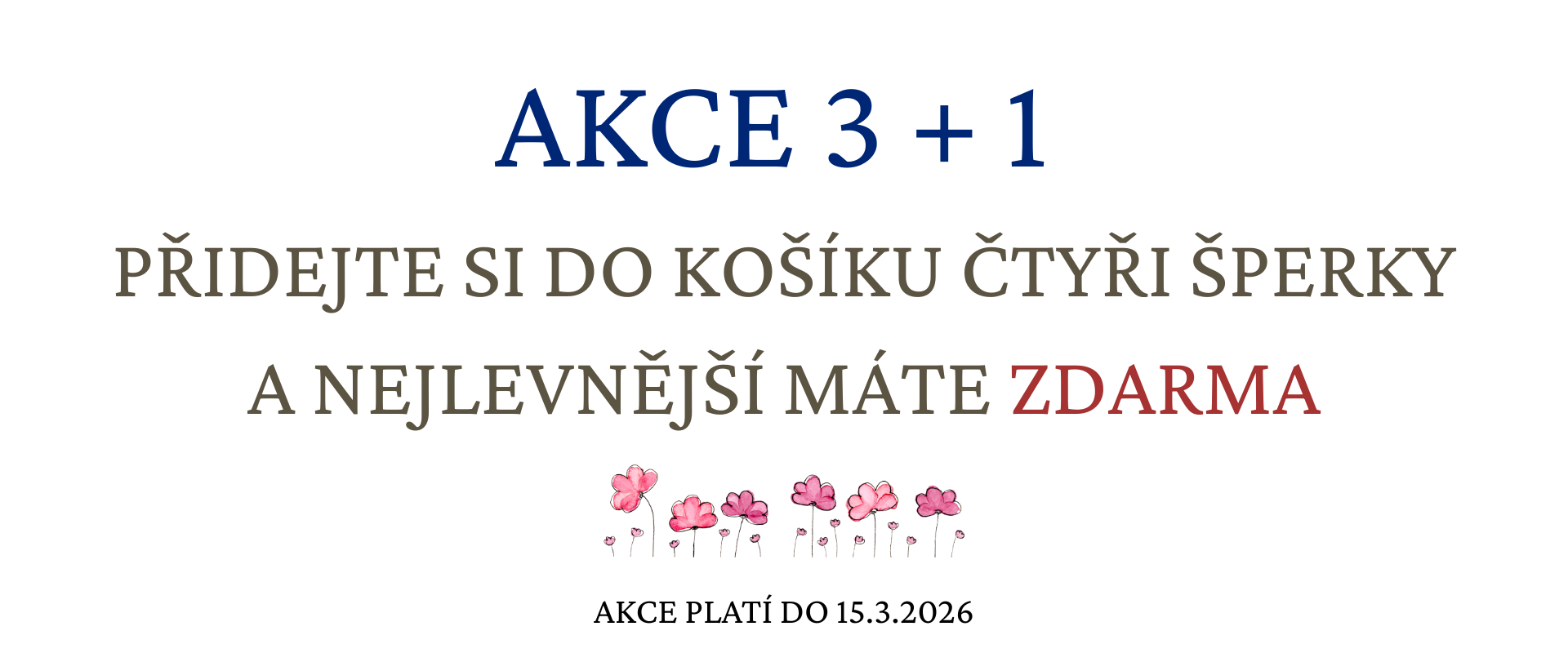 Všechny šperky 3 + 1