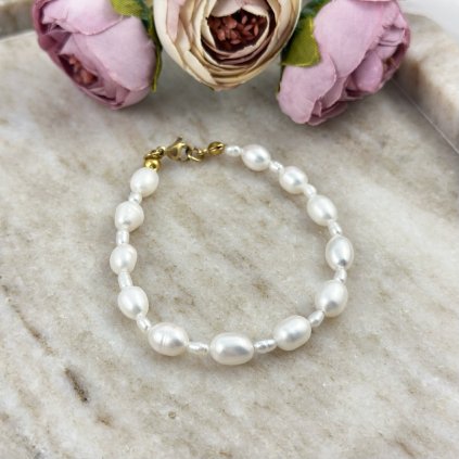 Perlový náramek Laura