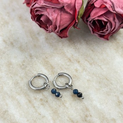 Náušnice se safírem Lunaria