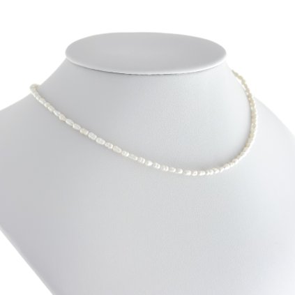 Náhrdelník choker s říčními perlami