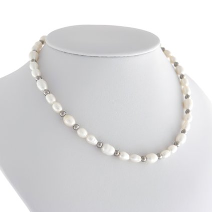 Náhrdelník z pravých říčních perel Sara