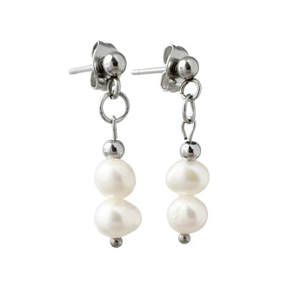 Náušnice s říčními perlami Lecce