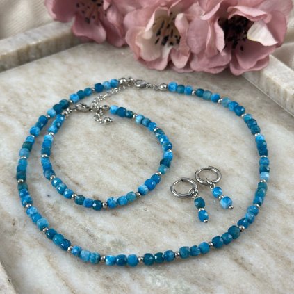 Souprava šperků z přírodního apatitu