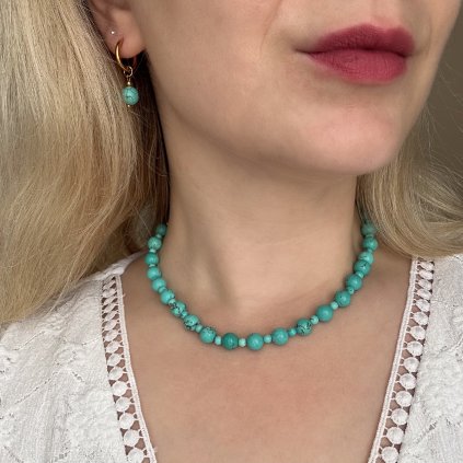 Tyrkysový náhrdelník Angel