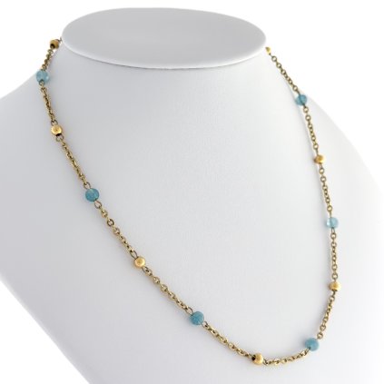 Náhrdelník s akvamarínem