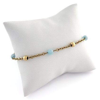 Náramek s akvamarínem