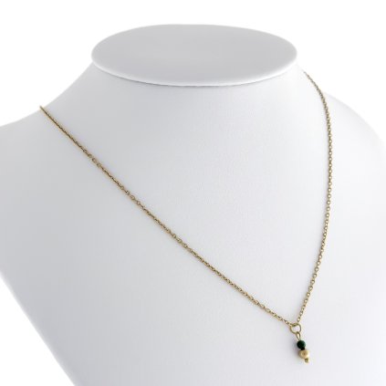 Jemný náhrdelník se smaragdem