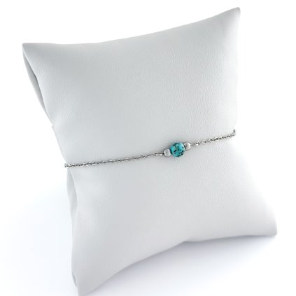 Minimalistický náramek s tyrkysem