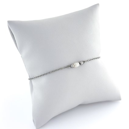 Minimalistický náramek s říční perlou