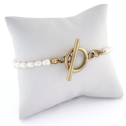 Perlový náramek s americkým zapínáním Arianna