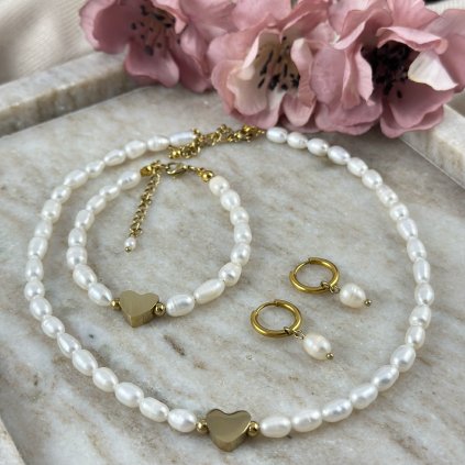 Souprava šperků z říčních perel Sofia