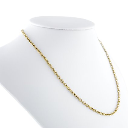 Oválný ocelový řetízek 2,4x0,6mm