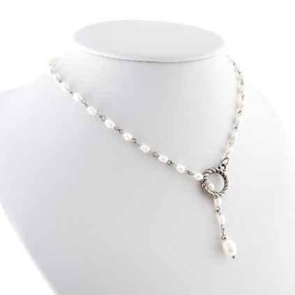 Náhrdelník s pravými perlami Bella