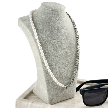 Pánský náhrdelník z pravých perel Giovanni