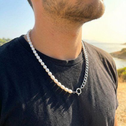 Pánský perlový náhrdelník Samuel