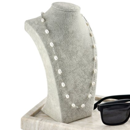 Pánský náhrdelník z říčních perel Alvaro