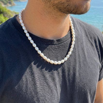 Pánský perlový náhrdelník Stefano