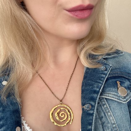 Řetízek s přívěskem Spirála