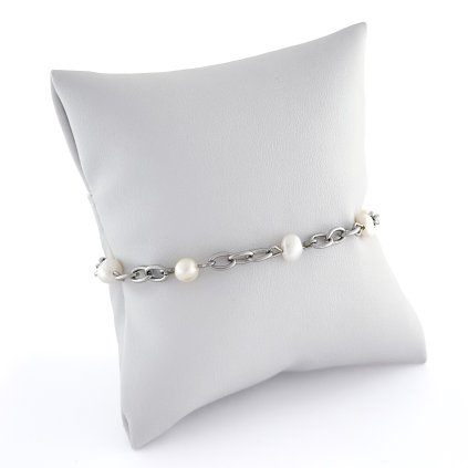 Náramek s pravými říčními perlami Napoli