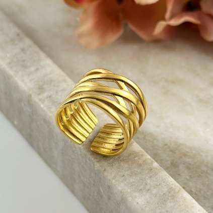 Prsten z chirurgické oceli Vento