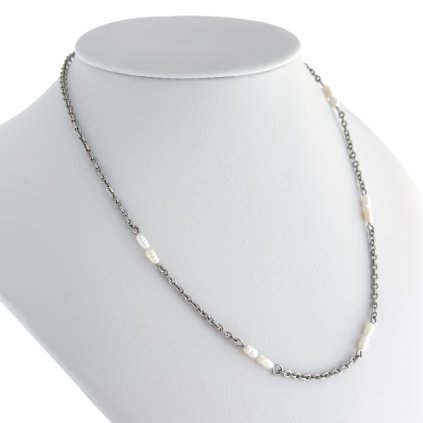 Náhrdelník s pravými říčními perlami Enna