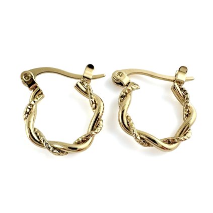 Elegantní kroucené kruhové náušnice