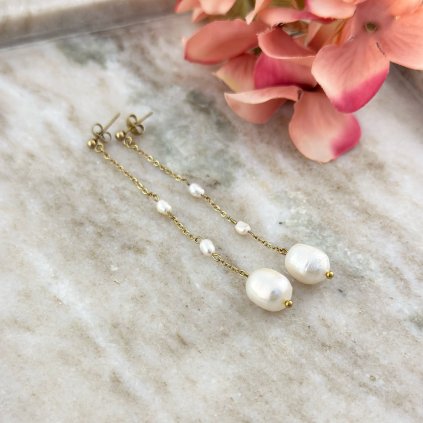 Visací perlové náušnice Marilyn