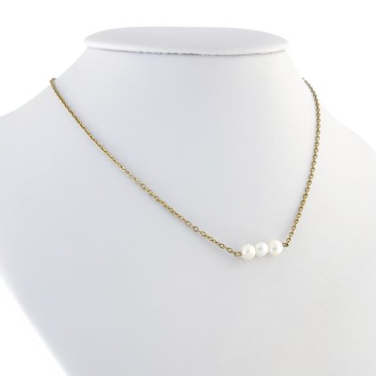 Řetízek s pravými perlami