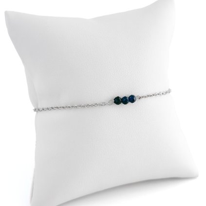 Minimalistický náramek se safírem