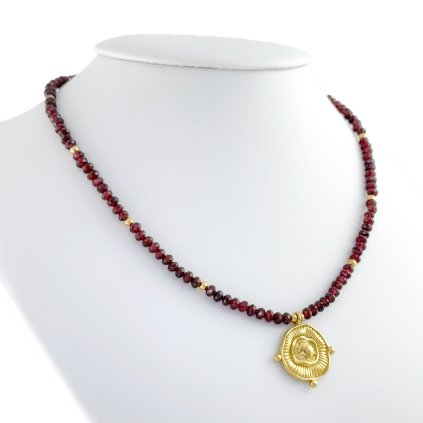 Granátový náhrdelník Velora