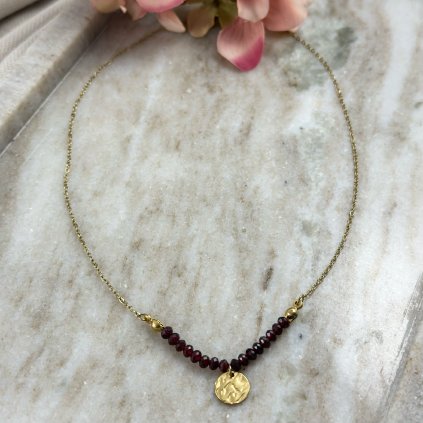 Granátový náhrdelník Marenta