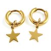 Kruhové náušnice z chirurgické oceli Star