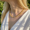 Choker s přírodním citrínem a opálem