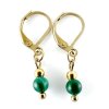 Náušnice s malachitem