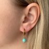 Kruhové náušnice s tyrkysem