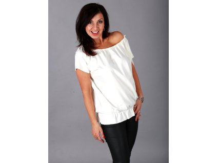 MARINA T-SHIRT Krémově bílé