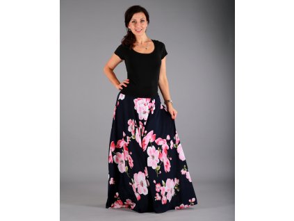 Šaty rozkvetlé s 3D květy Katy Yaksha fashion